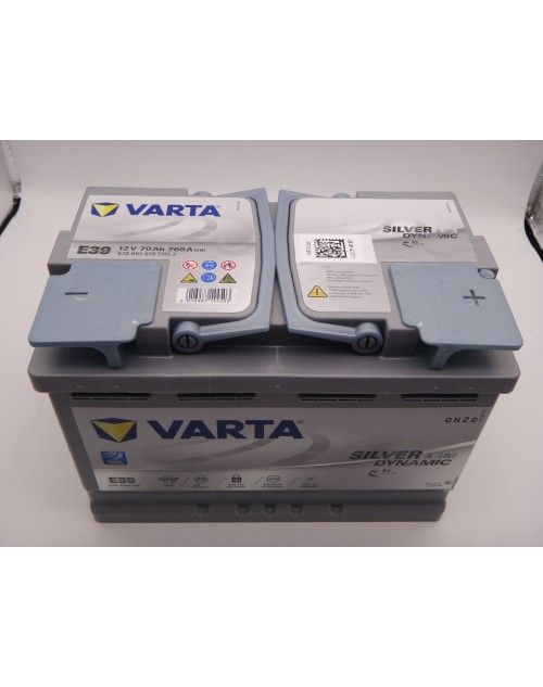 Baterie auto 12V 70Ah 760A E39 Varta Silver AGM Dynamic cod 570901076 Start Stop